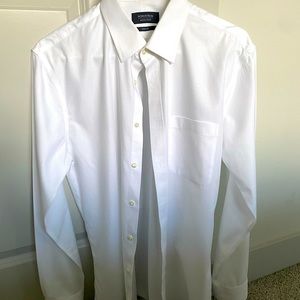 Nordstrom Men’s Trim Fit White Dress Shirt - 15 1/2 34/35